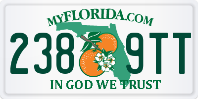 FL license plate 2389TT