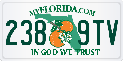 FL license plate 2389TV