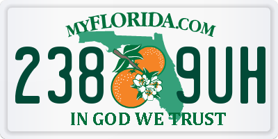 FL license plate 2389UH