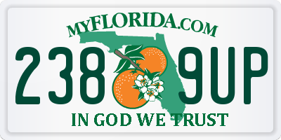 FL license plate 2389UP