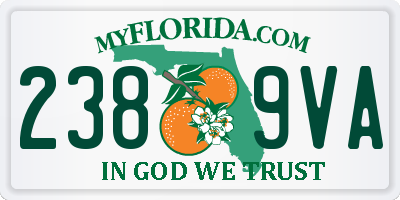 FL license plate 2389VA