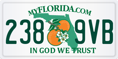 FL license plate 2389VB