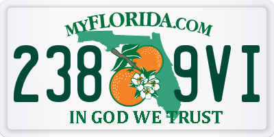 FL license plate 2389VI