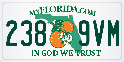 FL license plate 2389VM