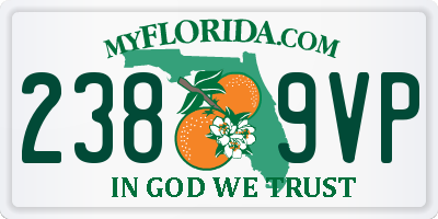 FL license plate 2389VP
