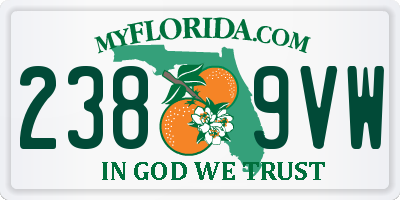 FL license plate 2389VW
