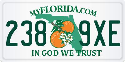 FL license plate 2389XE