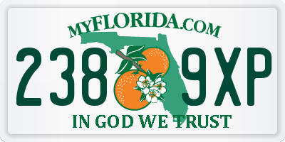 FL license plate 2389XP