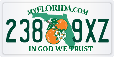 FL license plate 2389XZ