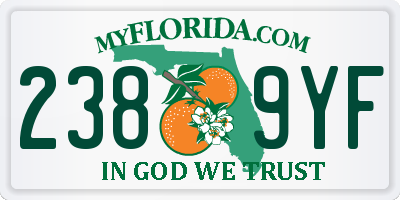 FL license plate 2389YF