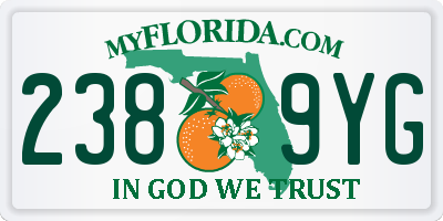 FL license plate 2389YG