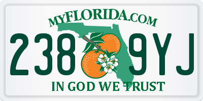 FL license plate 2389YJ