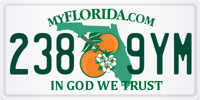 FL license plate 2389YM