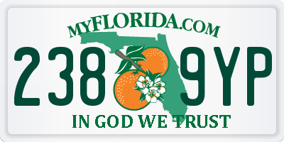 FL license plate 2389YP