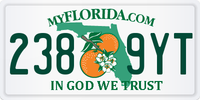 FL license plate 2389YT
