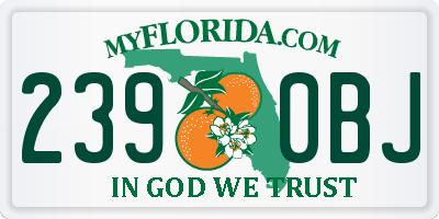 FL license plate 2390BJ