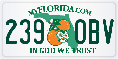 FL license plate 2390BV