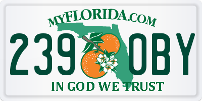 FL license plate 2390BY