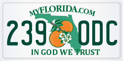 FL license plate 2390DC