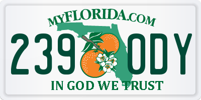 FL license plate 2390DY