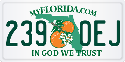 FL license plate 2390EJ