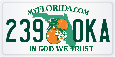 FL license plate 2390KA