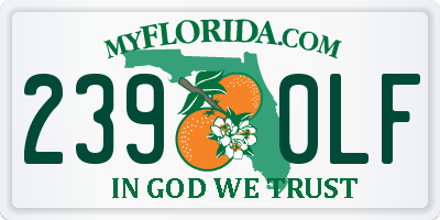FL license plate 2390LF