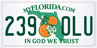 FL license plate 2390LU