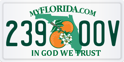 FL license plate 2390OV