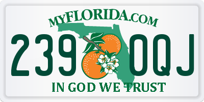 FL license plate 2390QJ