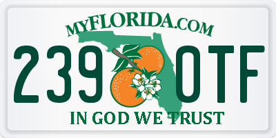 FL license plate 2390TF
