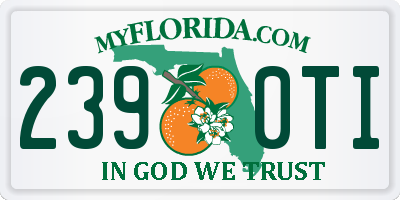 FL license plate 2390TI