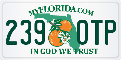 FL license plate 2390TP