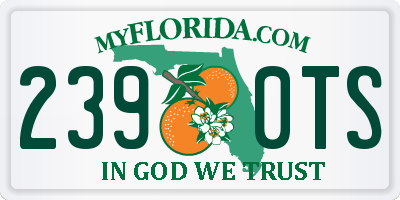FL license plate 2390TS