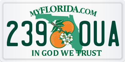 FL license plate 2390UA