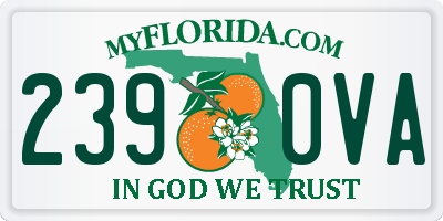 FL license plate 2390VA