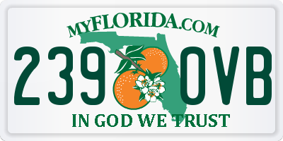 FL license plate 2390VB