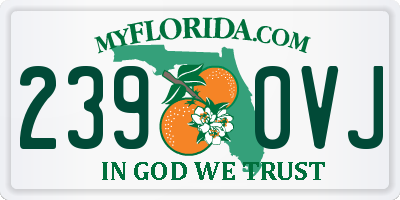 FL license plate 2390VJ