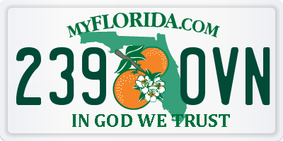 FL license plate 2390VN