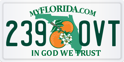 FL license plate 2390VT