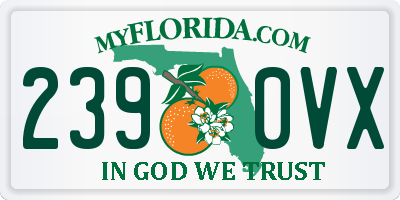 FL license plate 2390VX