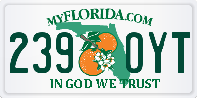 FL license plate 2390YT