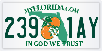 FL license plate 2391AY