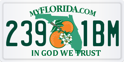 FL license plate 2391BM