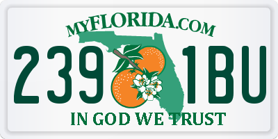 FL license plate 2391BU
