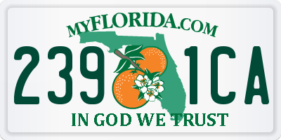 FL license plate 2391CA