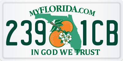 FL license plate 2391CB
