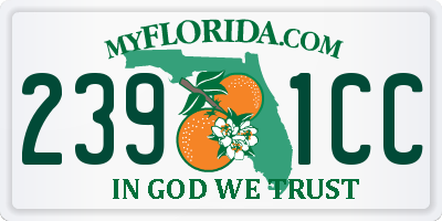 FL license plate 2391CC