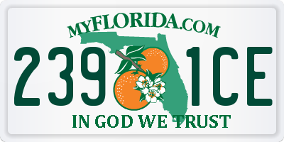 FL license plate 2391CE
