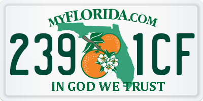 FL license plate 2391CF